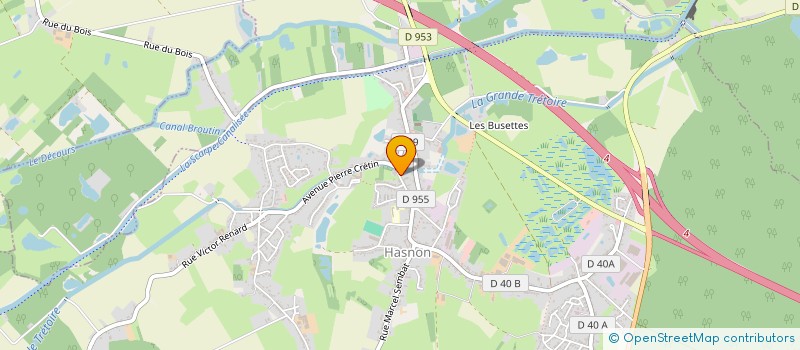 localisation de l'entreprise BOURGON  HASNON