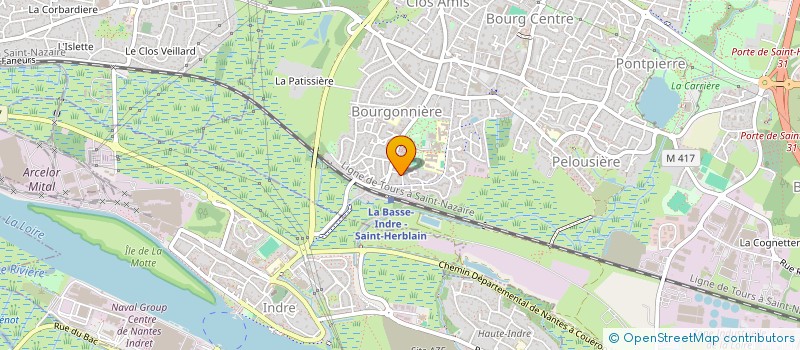 localisation de l'entreprise BOURGONNIERE  SAINT-HERBLAIN