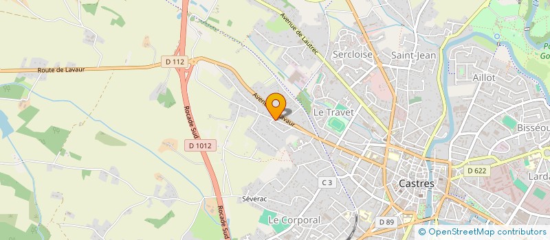 localisation de l'entreprise BOURGUET PEINTURE  CASTRES