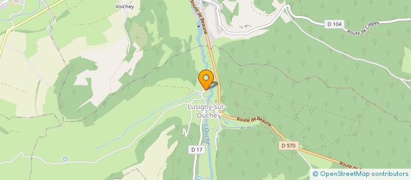 localisation de l'entreprise BOURGUI TOITURE  LUSIGNY-SUR-OUCHE