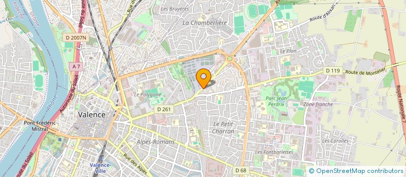 localisation de l'entreprise BOURGUIGNON à VALENCE