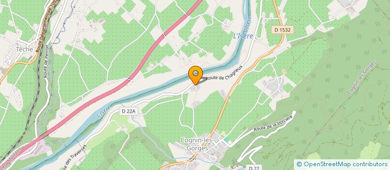 localisation de l'entreprise BOURGUIGNON à COGNIN-LES-GORGES