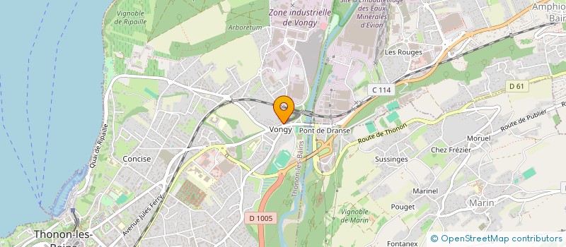localisation de l'entreprise BOURGUIGNON BEAUJARD à THONON-LES-BAINS