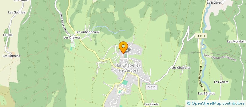 localisation de l'entreprise BOURGUIGNON BOIS à LA CHAPELLE-EN-VERCORS