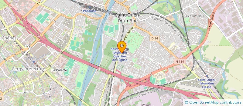 localisation de l'entreprise BOURGUIGNON INDIVISION à SAINT-OUEN-L'AUMONE