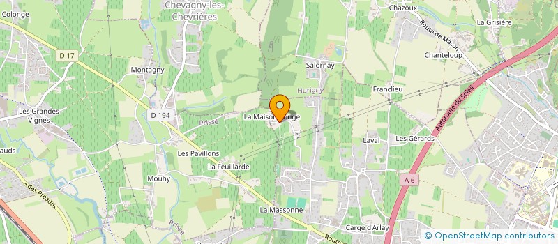 localisation de l'entreprise BOURGUIGNONNE D INVESTISSEMENT à CHARNAY-LES-MACON