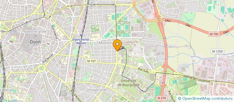 localisation de l'entreprise BOURGUIGNONNE DVPT RECHE ENSEI CARDIO à DIJON