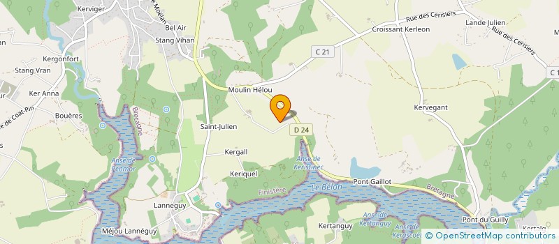 localisation de l'entreprise BOURHIS à RIEC-SUR-BELON