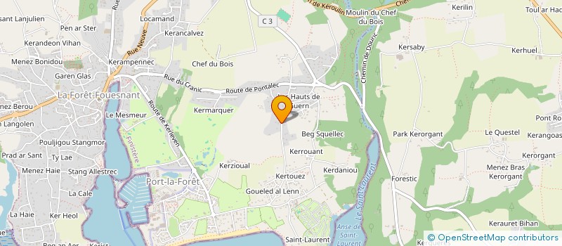 localisation de l'entreprise BOURHIS RECUPERATION  LA FORET-FOUESNANT