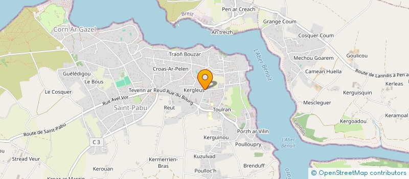 localisation de l'entreprise BOURHIS TP  SAINT-PABU