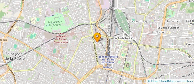 localisation de l'entreprise BOURIE ROUGE à ORLEANS