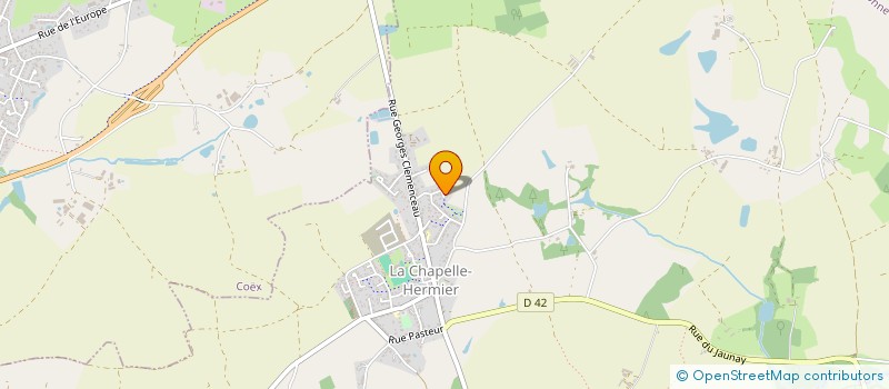 localisation de l'entreprise BOURIEAU-DEVAUD  LA CHAPELLE-HERMIER