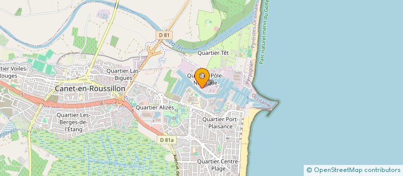 localisation de l'entreprise BOURIEAU FAMILY  CANET-EN-ROUSSILLON