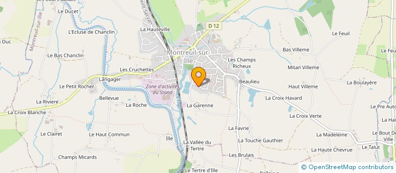 localisation de l'entreprise BOURIEL ALAIN  MONTREUIL-SUR-ILLE