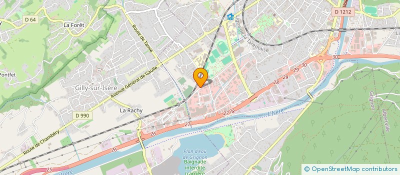 localisation de l'entreprise BOURILLE ASSURANCES  ALBERTVILLE