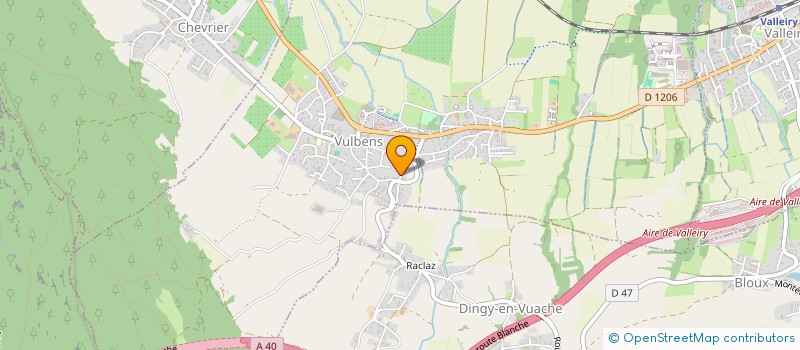 localisation de l'entreprise BOURINET / CARTERON  VULBENS