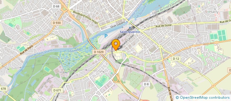 localisation de l'entreprise BOURISCO à SAINT-QUENTIN