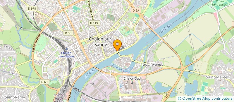 localisation de l'entreprise BOURJAILLAT BERNARD ET RACHEL à CHALON-SUR-SAONE