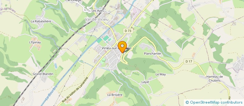 localisation de l'entreprise BOURJAL SARL à VAL-DE-VIRIEU