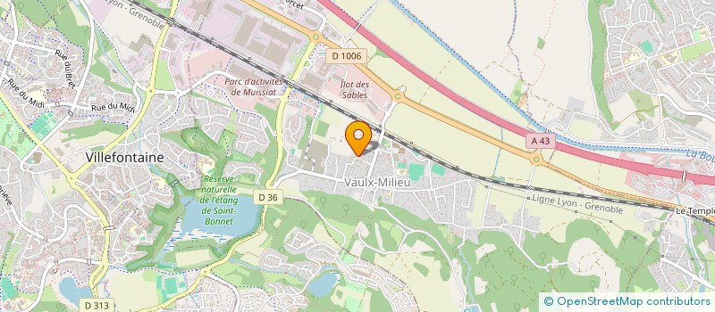 localisation de l'entreprise BOURKANI IMMOBILIER  VAULX-MILIEU