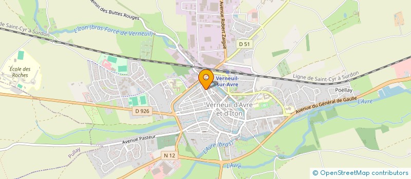 localisation de l'entreprise BOURLARD  VERNEUIL D'AVRE ET D'ITON