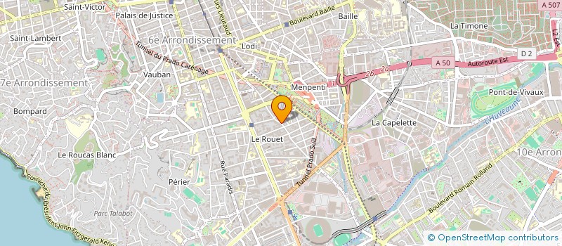 localisation de l'entreprise BOURLARD CELINE à MARSEILLE