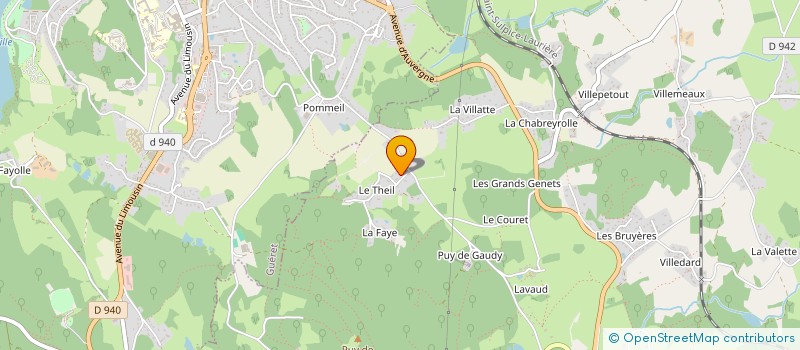 localisation de l'entreprise BOURLAUD TP à SAINTE-FEYRE