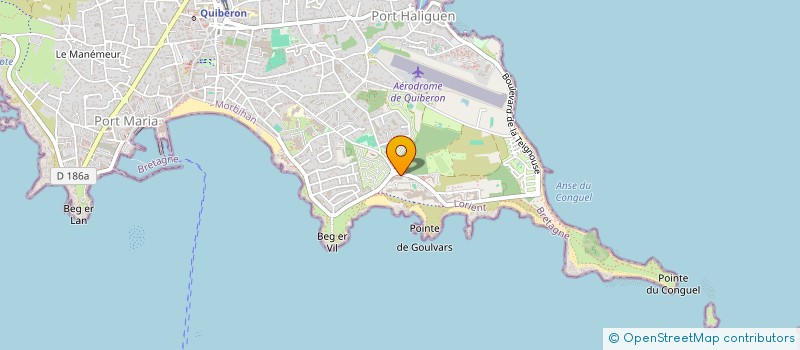 localisation de l'entreprise BOURLES / LE PAGE à QUIBERON