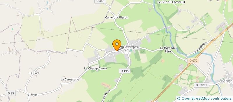 localisation de l'entreprise BOURLET PEINTURE SOLS & MURS  SAINT-GEORGES-D'ELLE