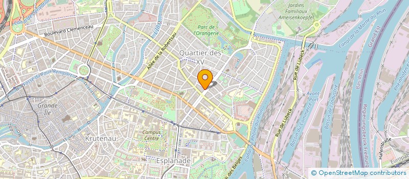 localisation de l'entreprise BOURLINGUER à STRASBOURG