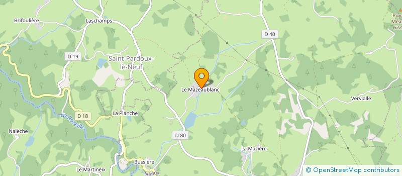 localisation de l'entreprise BOURLION LEPAGE à NEOUX