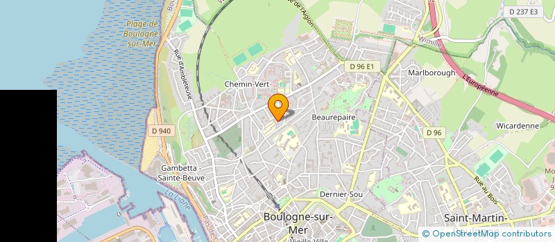 localisation de l'entreprise BOURLOIS - MINET à BOULOGNE-SUR-MER