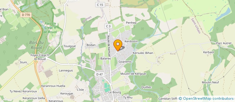 localisation de l'entreprise BOURMAUD  SAINT-URBAIN