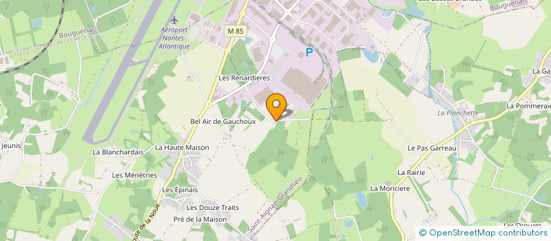localisation de l'entreprise BOURMAUD PNEUS à SAINT-AIGNAN-GRANDLIEU