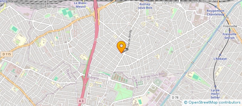 localisation de l'entreprise BOURNEIX DISTRIBUTION à AULNAY-SOUS-BOIS