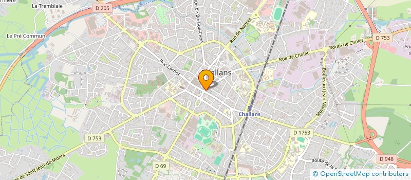 localisation de l'entreprise BOURNEIX-MENUET IMMOBILIER à CHALLANS