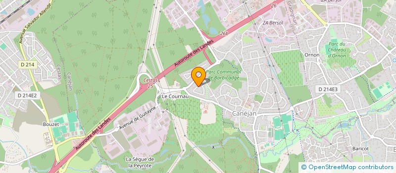 localisation de l'entreprise BOURNERIE  CANEJAN