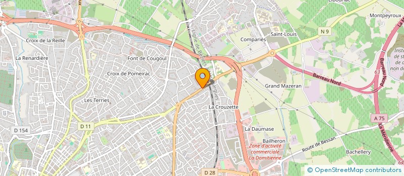 localisation de l'entreprise BOURNIGUEL ET DA-ROS à BEZIERS
