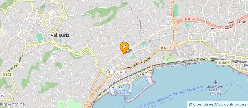 localisation de l'entreprise BOURNIQUEL YACHTS à VALLAURIS
