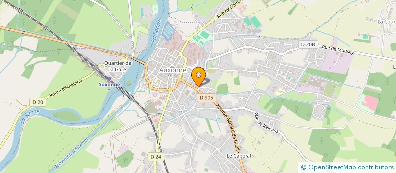 localisation de l'entreprise BOURNY 3E  AUXONNE