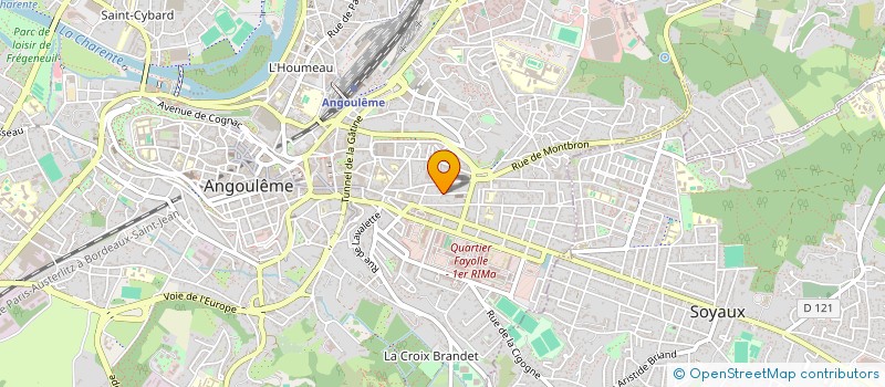 localisation de l'entreprise BOURON IMMOBILIER PRO à ANGOULEME