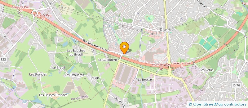 localisation de l'entreprise BOURON MIROITERIE à SAINT-AIGNAN-GRANDLIEU