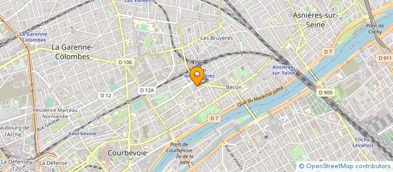 localisation de l'entreprise BOUROTTE - IMMO à COURBEVOIE
