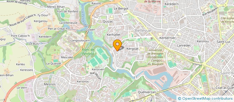 localisation de l'entreprise BOUROULLEC à BREST