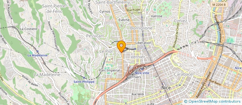 localisation de l'entreprise BOUROUROU BATIMENT CONSTRUCTIONS à NICE