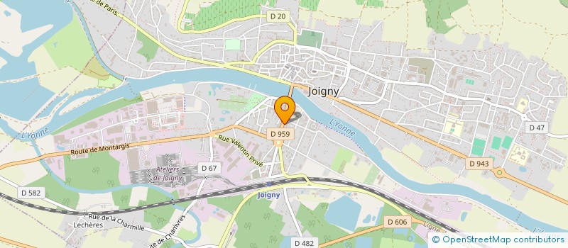 localisation de l'entreprise BOURREAU IMMOBILIER à JOIGNY