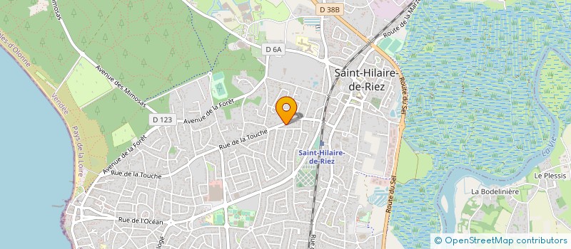 localisation de l'entreprise BOURREAU PROMOTION IMMOBILIERE à SAINT-HILAIRE-DE-RIEZ