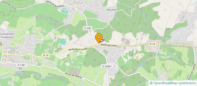 localisation de l'entreprise BOURREE SENA à CENAC