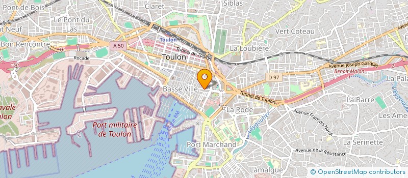 localisation de l'entreprise BOURRELY CLEMENTINE  TOULON