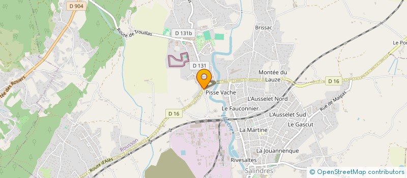 localisation de l'entreprise BOURRET ROBERT SARL à SALINDRES